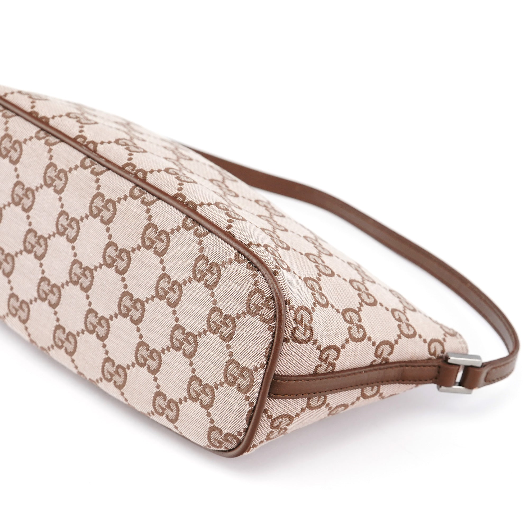 039 1103 Beige Brown GG Boat Pochette