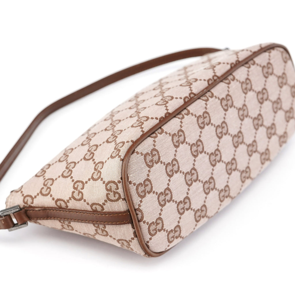 039 1103 Beige Brown GG Boat Pochette