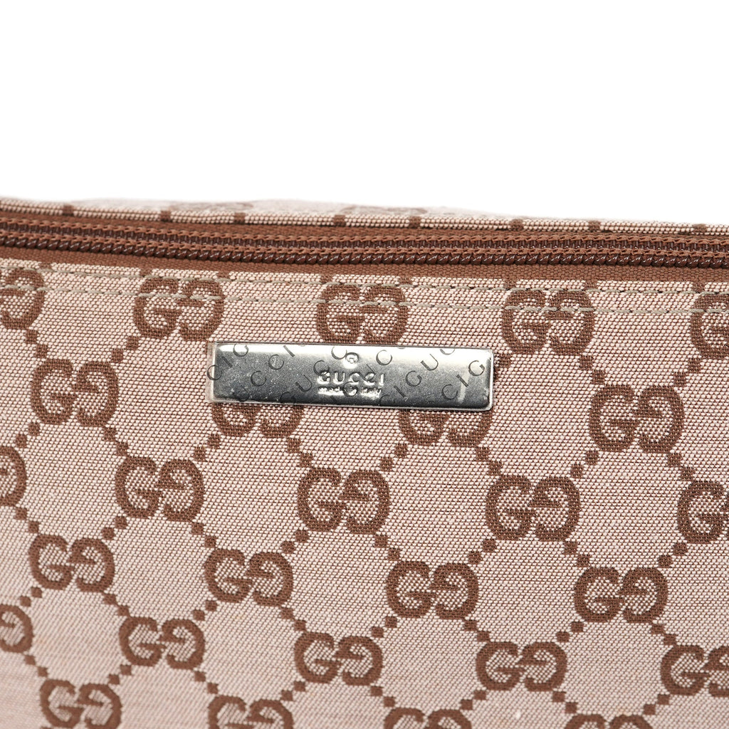 039 1103 Beige Brown GG Boat Pochette