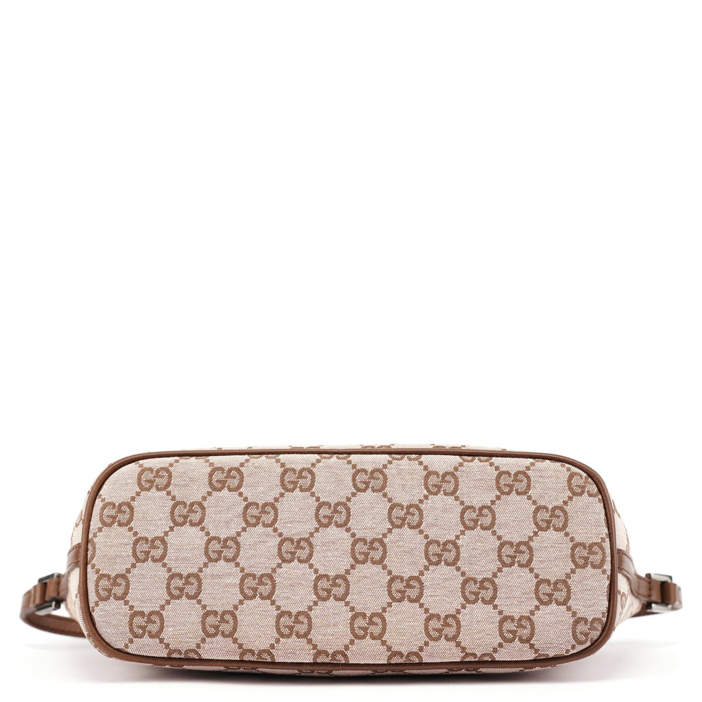 039 1103 Beige Brown GG Boat Pochette