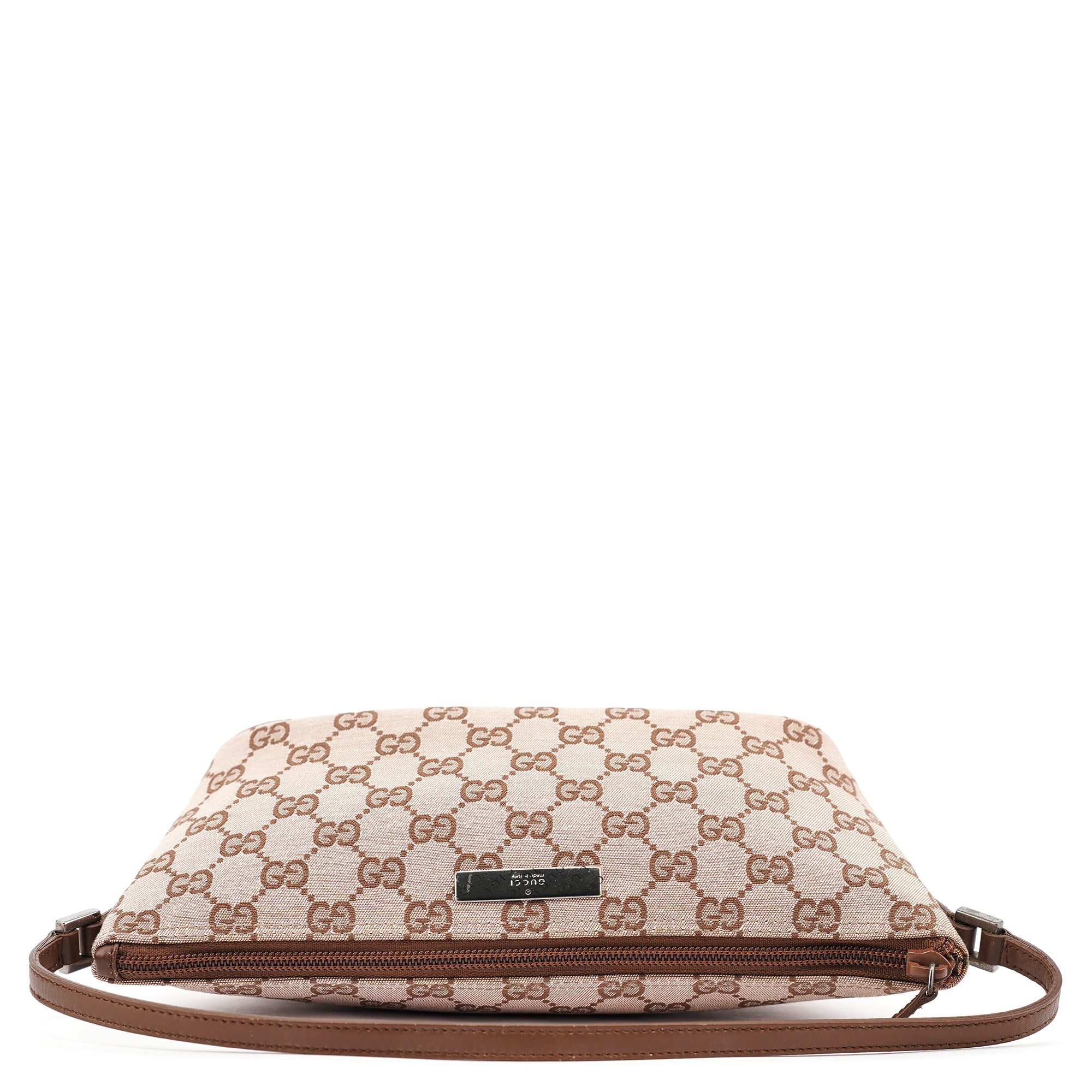 039 1103 Beige Brown GG Boat Pochette
