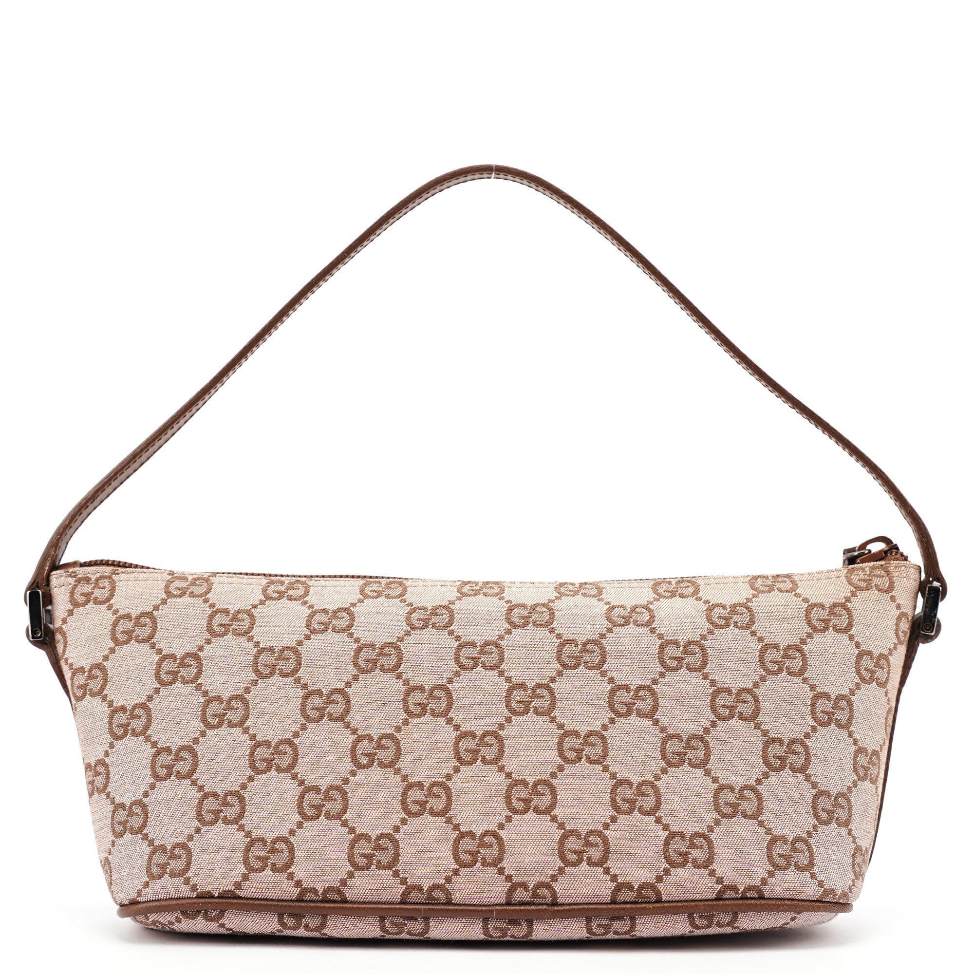 039 1103 Beige Brown GG Boat Pochette