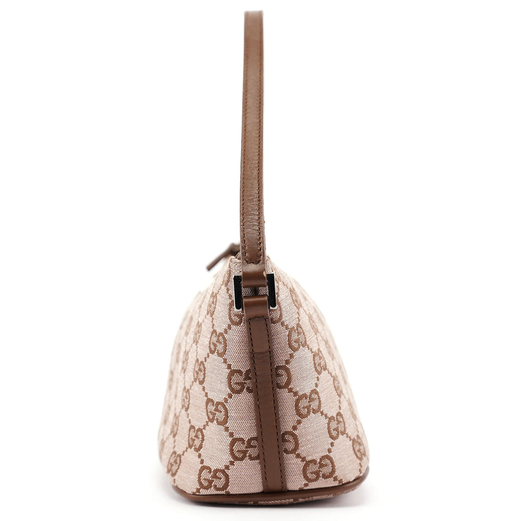 039 1103 Beige Brown GG Boat Pochette