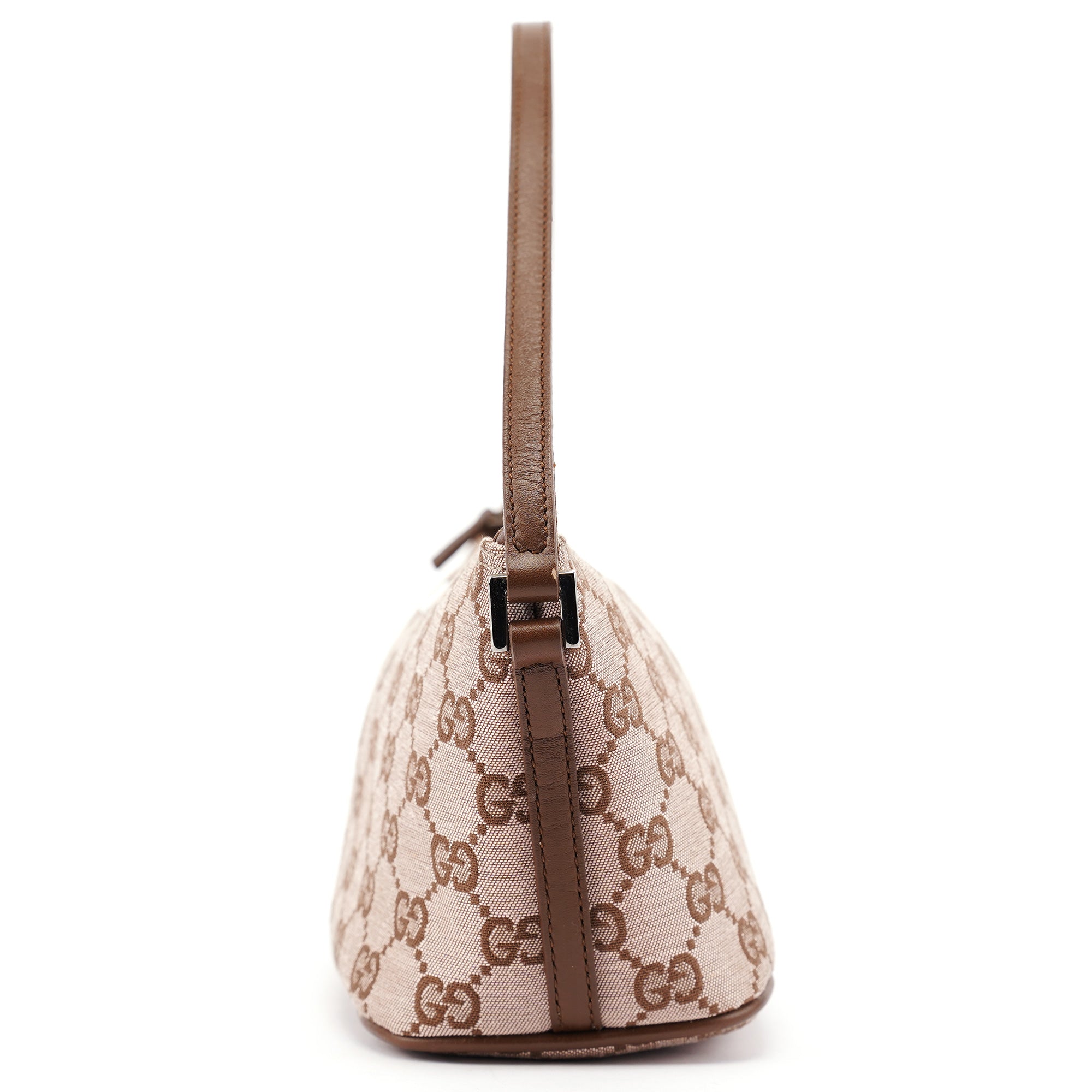 039 1103 Beige Brown GG Boat Pochette