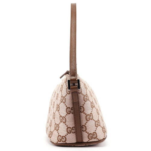 039 1103 Beige Brown GG Boat Pochette