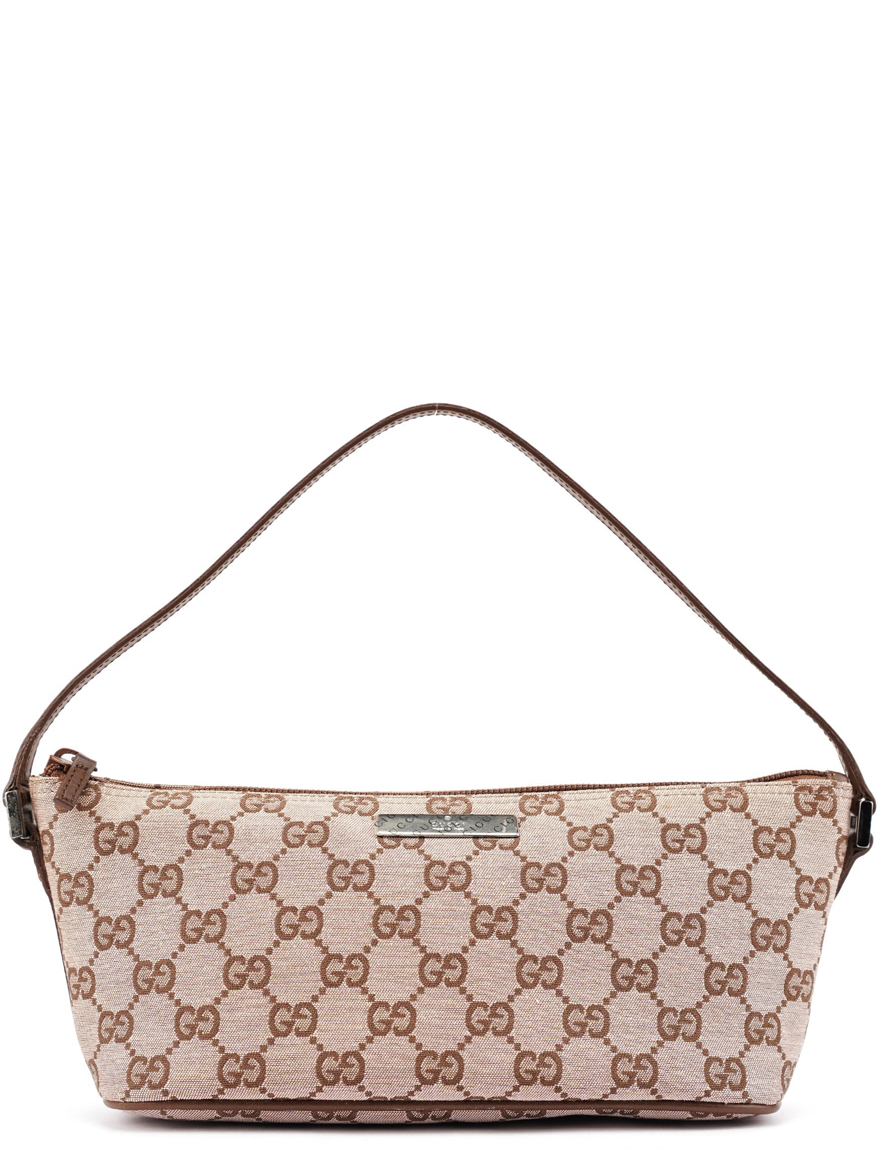 039 1103 Beige Brown GG Boat Pochette
