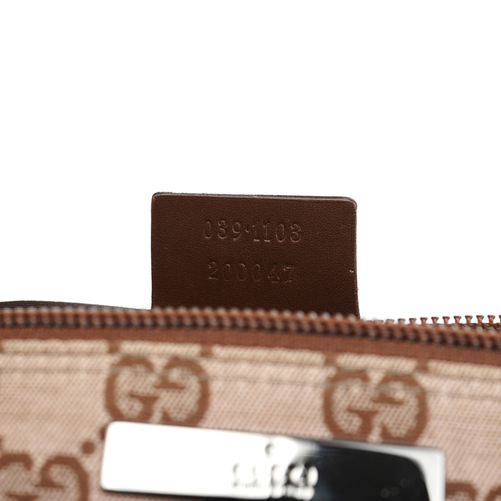 039 1103 Beige Brown GG Boat Pochette