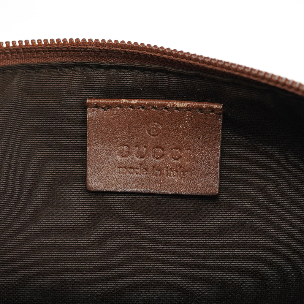 039 1103 Beige Brown GG Boat Pochette