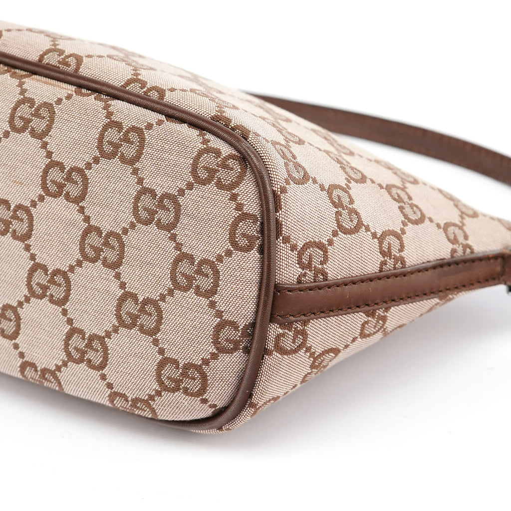 039 1103 Beige Brown GG Boat Pochette