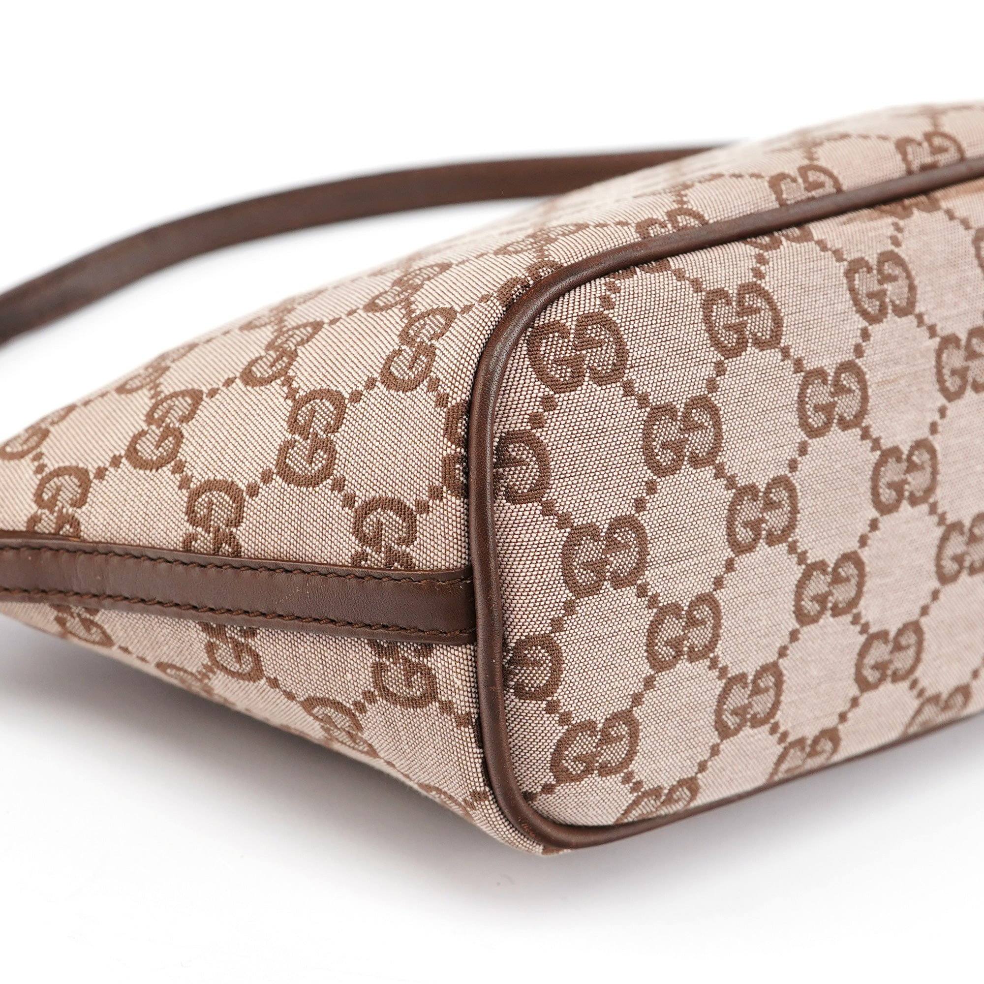039 1103 Beige Brown GG Boat Pochette