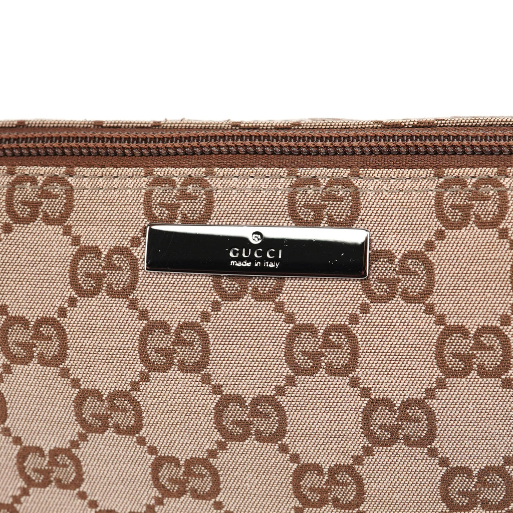 039 1103 Beige Brown GG Boat Pochette