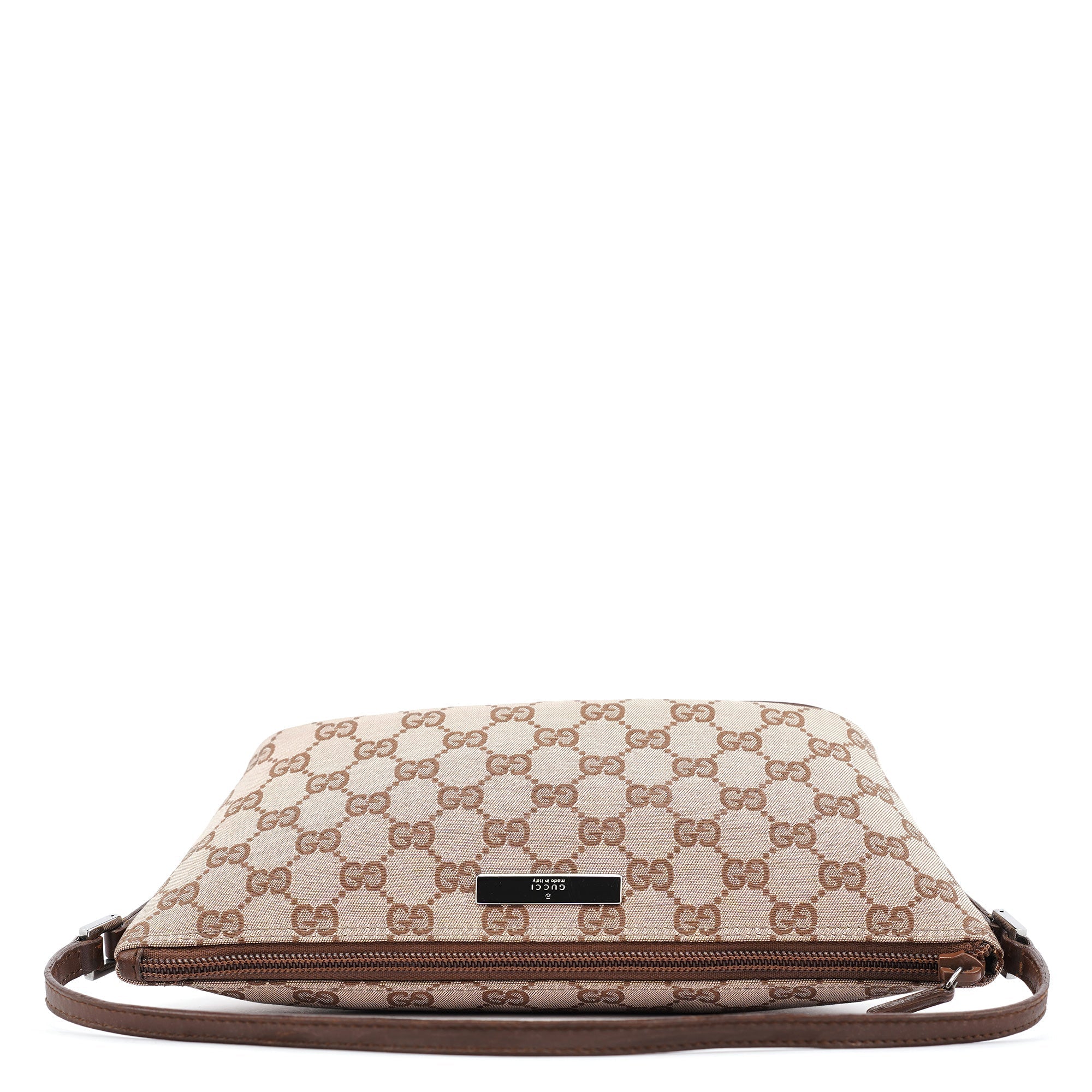 039 1103 Beige Brown GG Boat Pochette