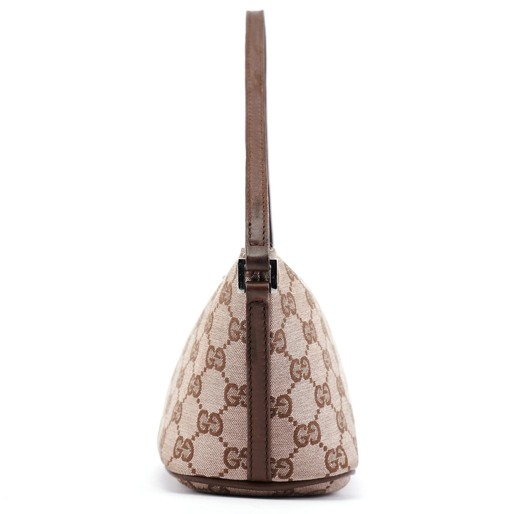 039 1103 Beige Brown GG Boat Pochette