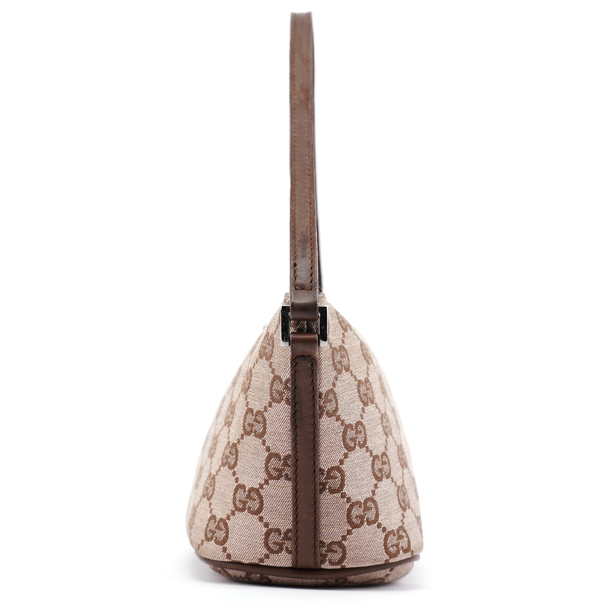039 1103 Beige Brown GG Boat Pochette