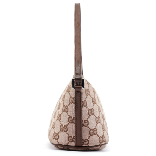 039 1103 Beige Brown GG Boat Pochette