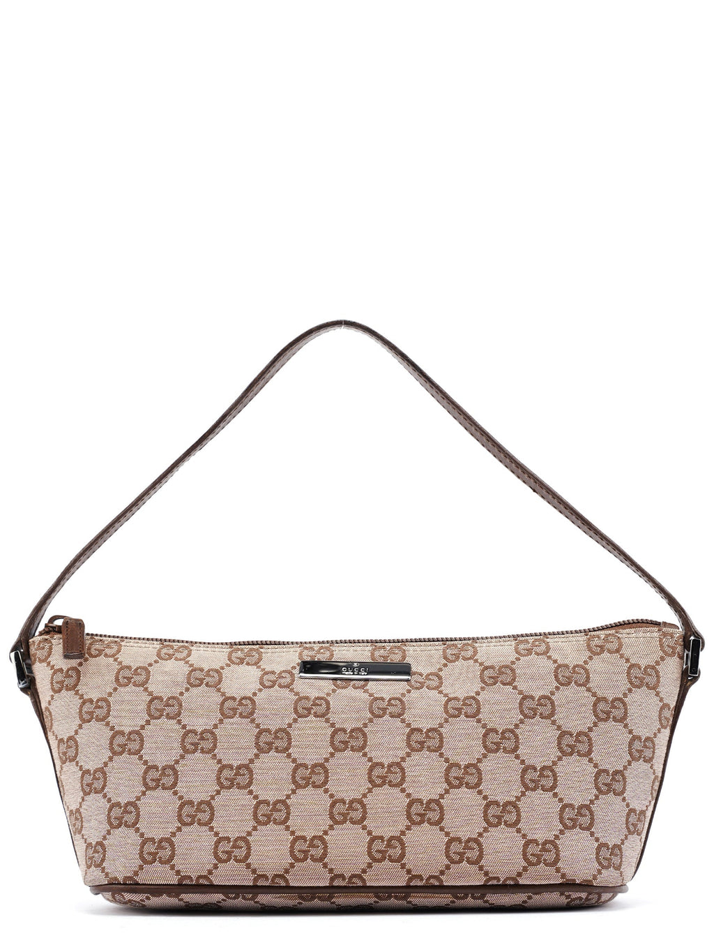 039 1103 Beige Brown GG Boat Pochette