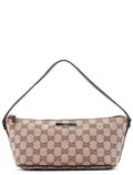 039 1103 Beige Brown GG Boat Pochette