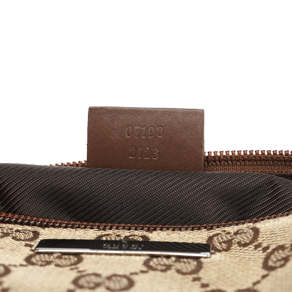 039 1103 Beige Brown GG Boat Pochette
