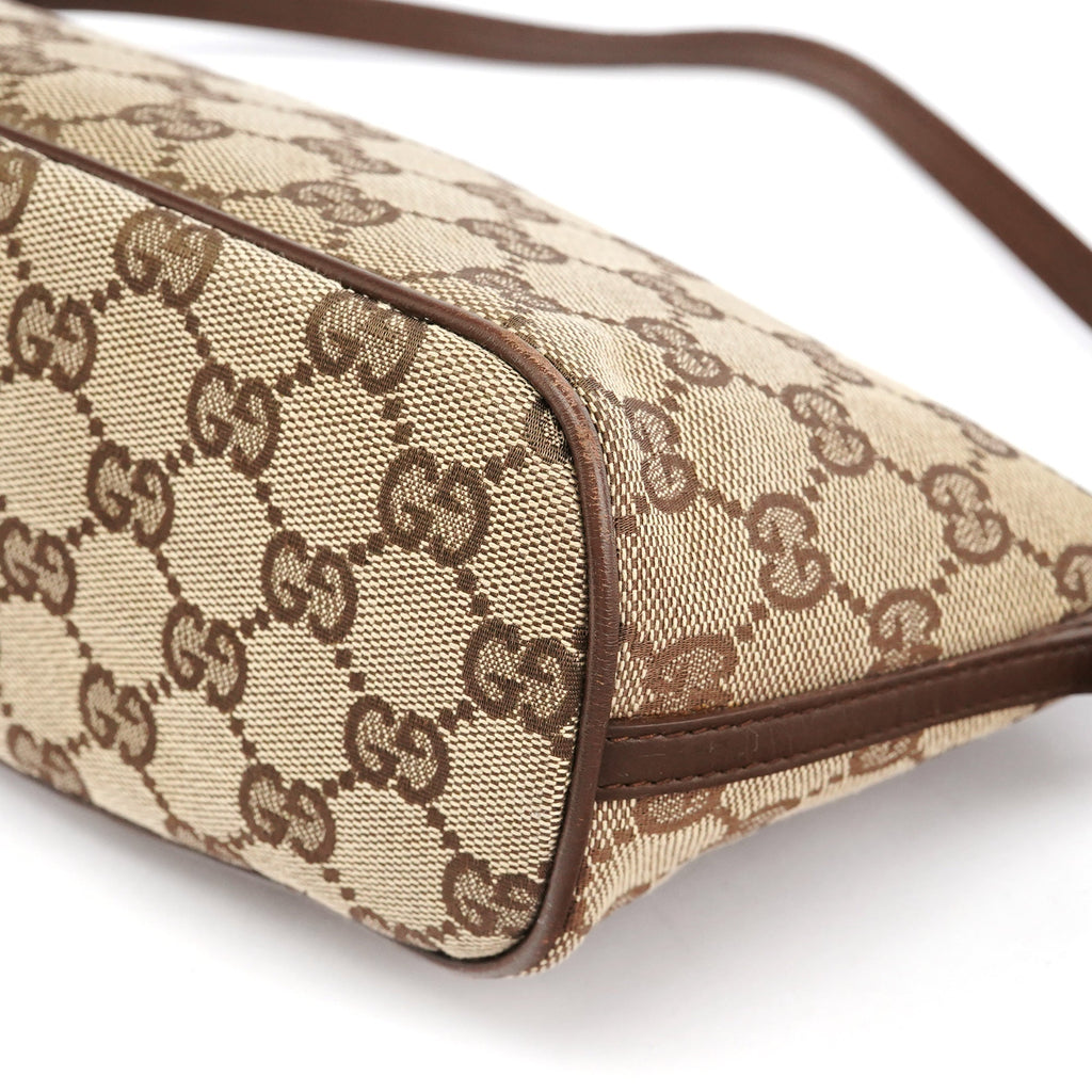 039 1103 Beige Brown GG Boat Pochette