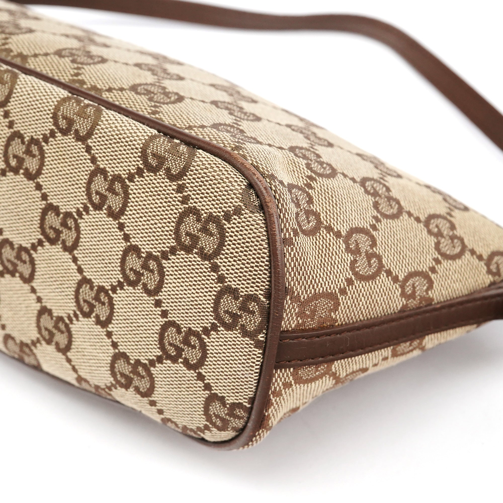 039 1103 Beige Brown GG Boat Pochette