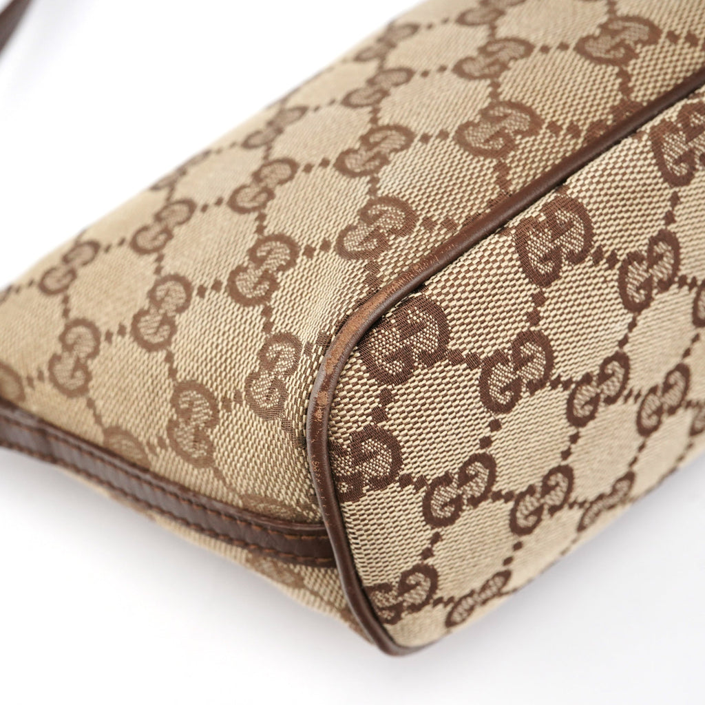 039 1103 Beige Brown GG Boat Pochette