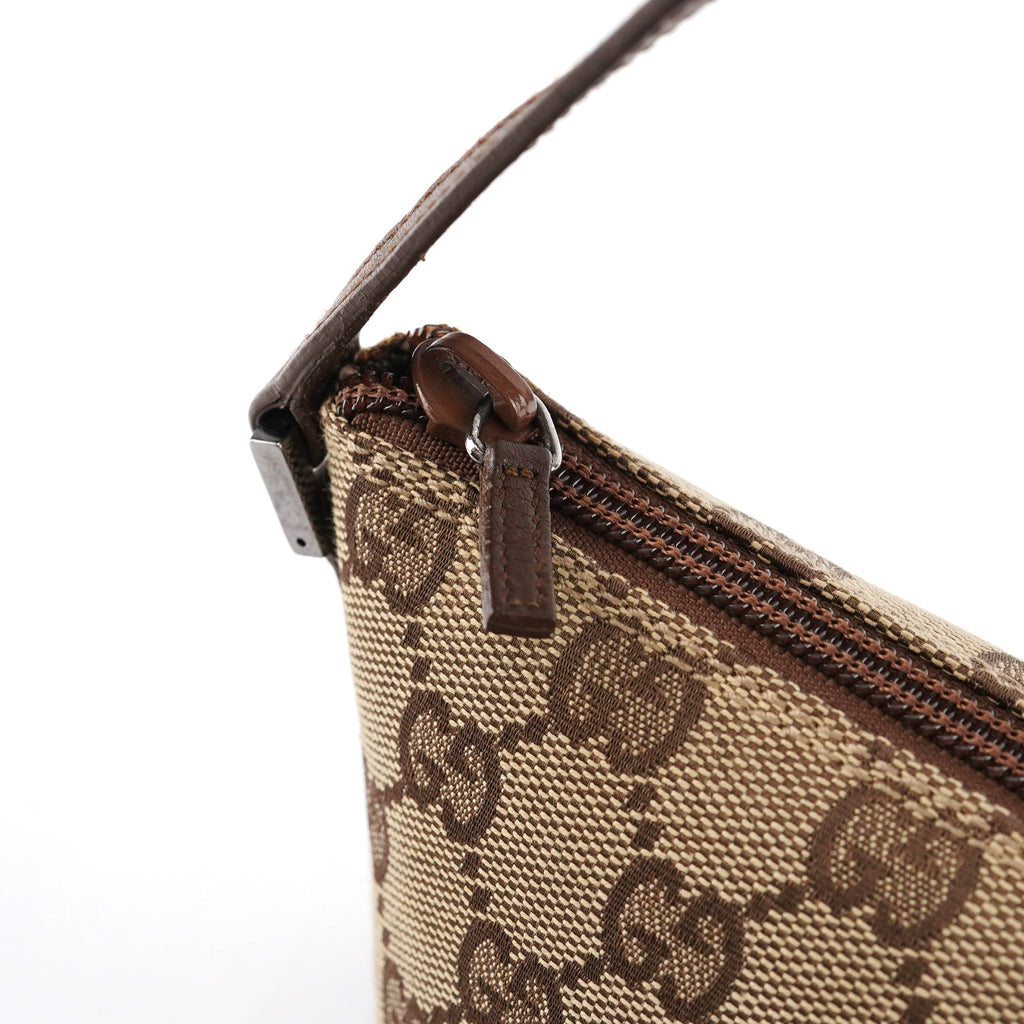 039 1103 Beige Brown GG Boat Pochette