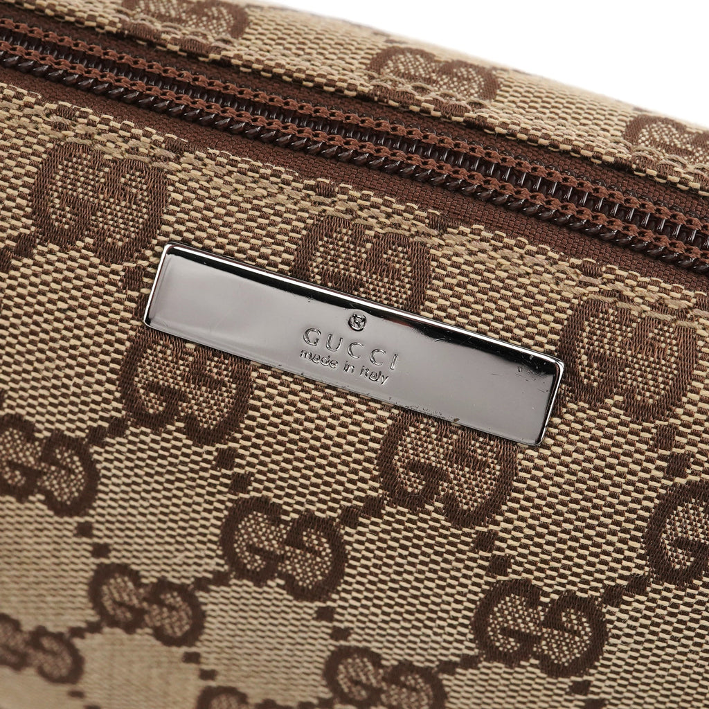 039 1103 Beige Brown GG Boat Pochette