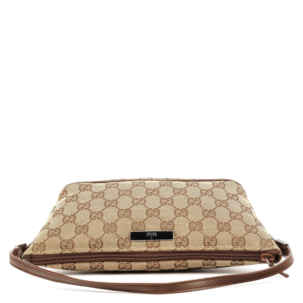039 1103 Beige Brown GG Boat Pochette