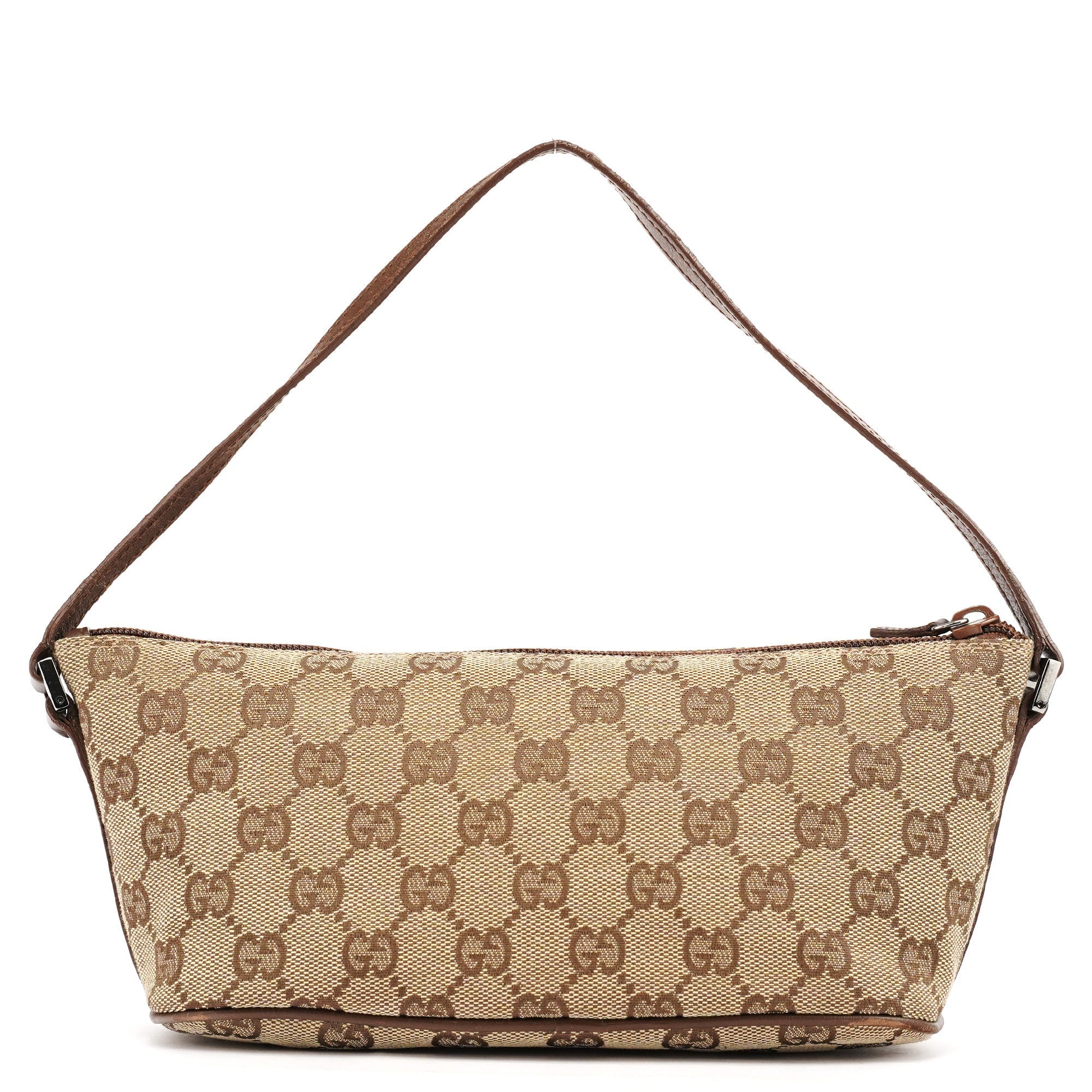 039 1103 Beige Brown GG Boat Pochette