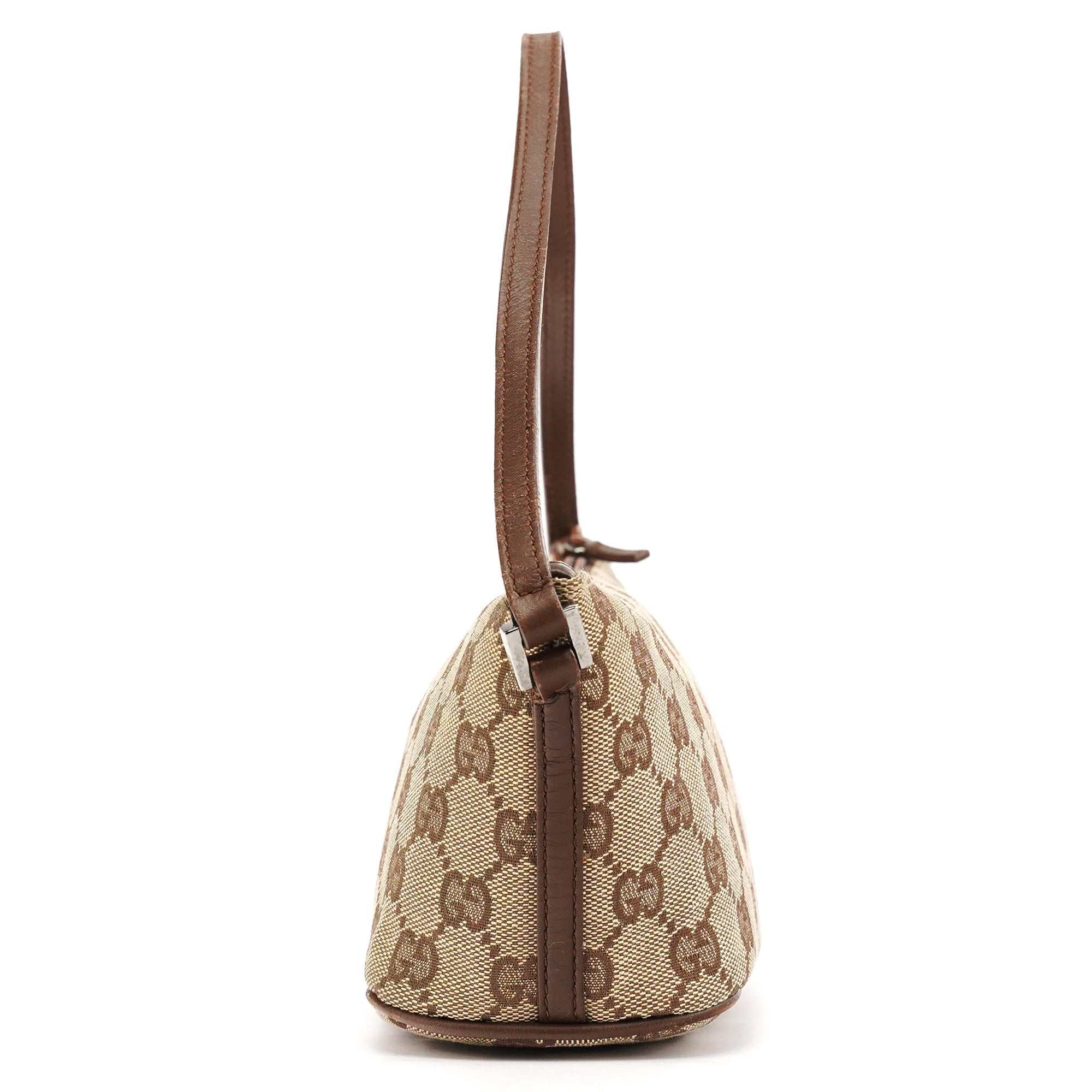 039 1103 Beige Brown GG Boat Pochette