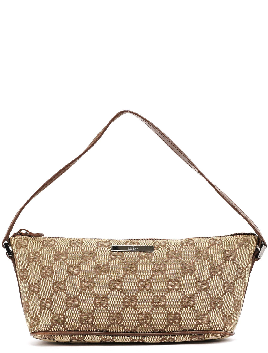 039 1103 Beige Brown GG Boat Pochette