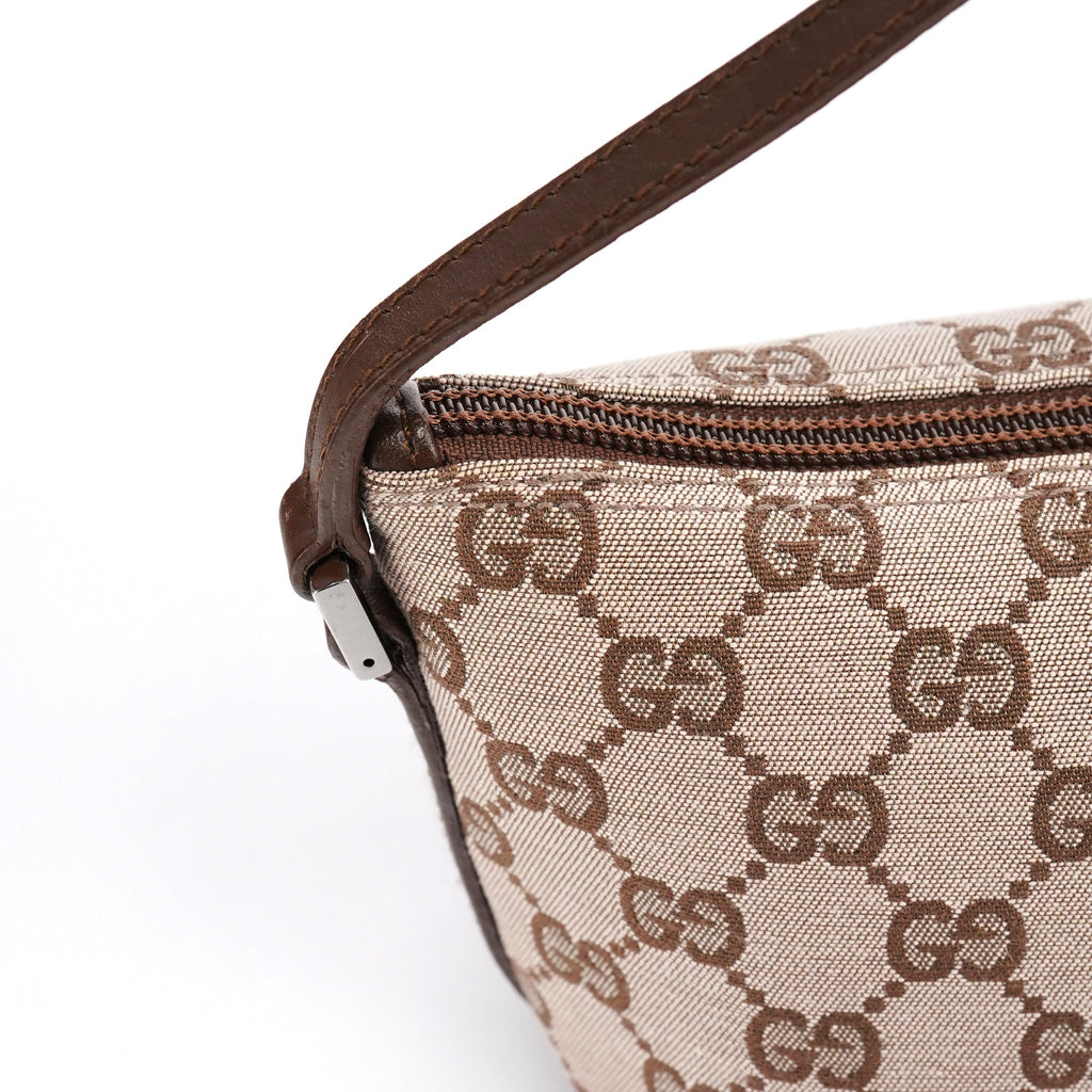 039 1103 Beige Brown GG Boat Pochette