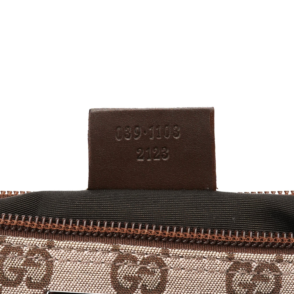 039 1103 Beige Brown GG Boat Pochette