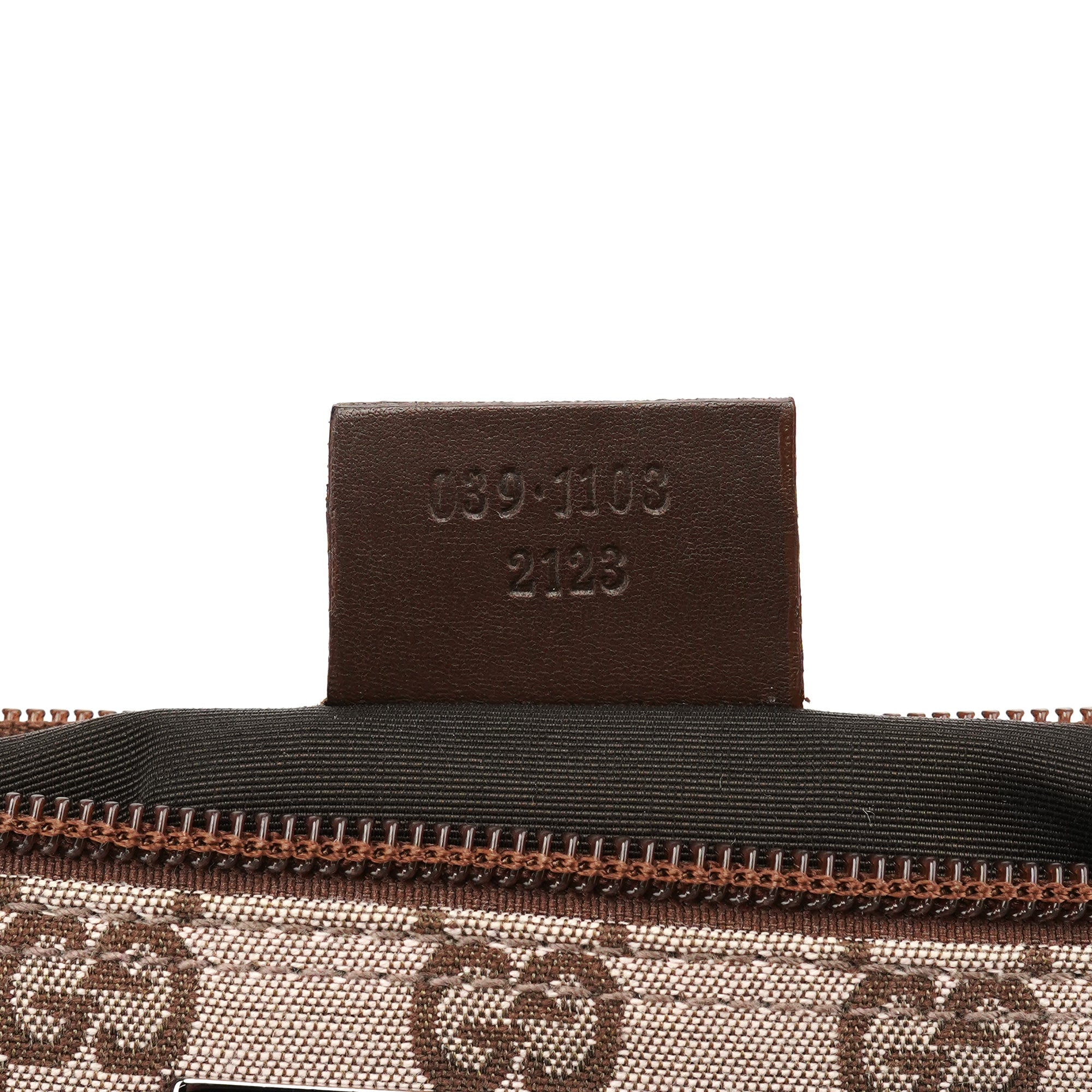 039 1103 Beige Brown GG Boat Pochette