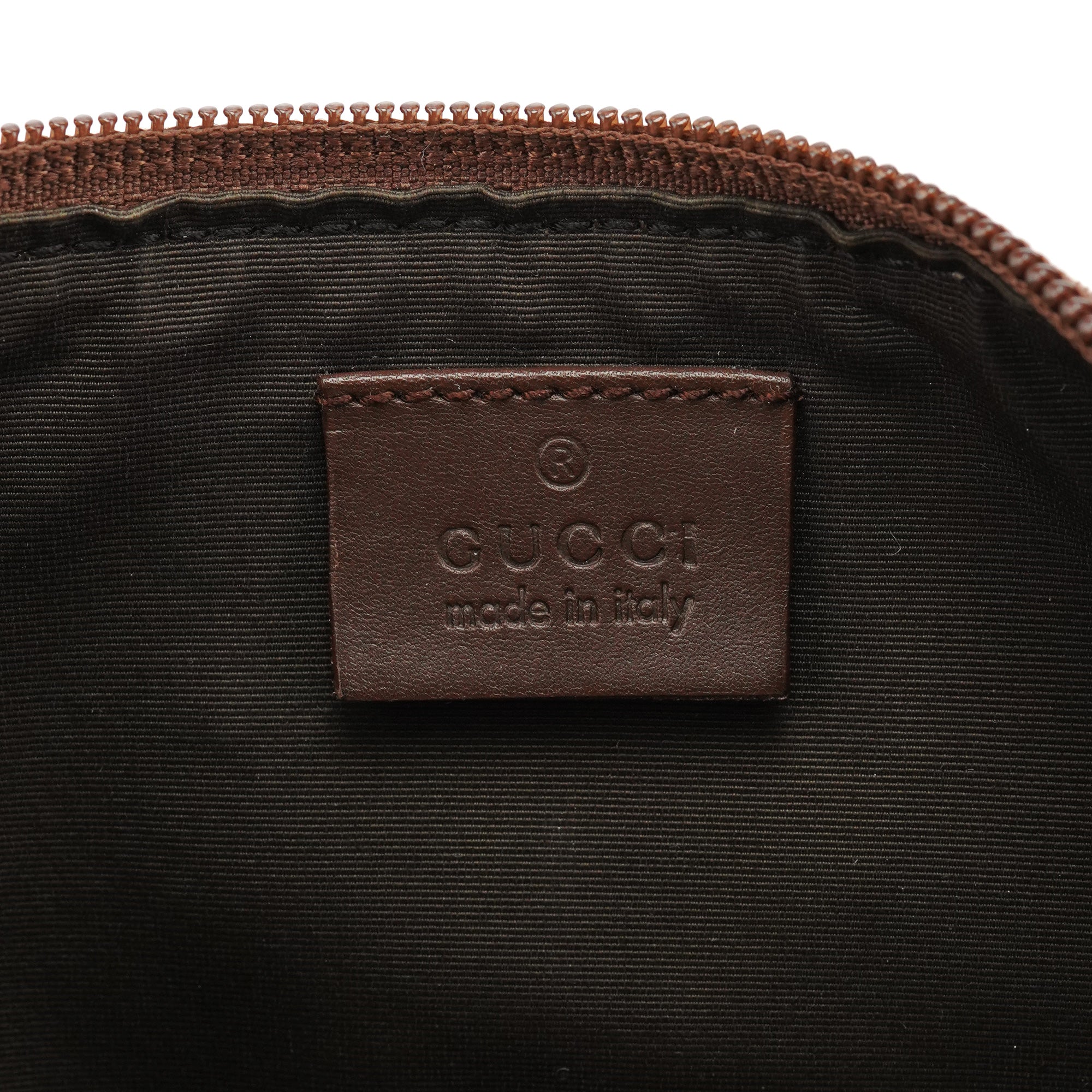 039 1103 Beige Brown GG Boat Pochette