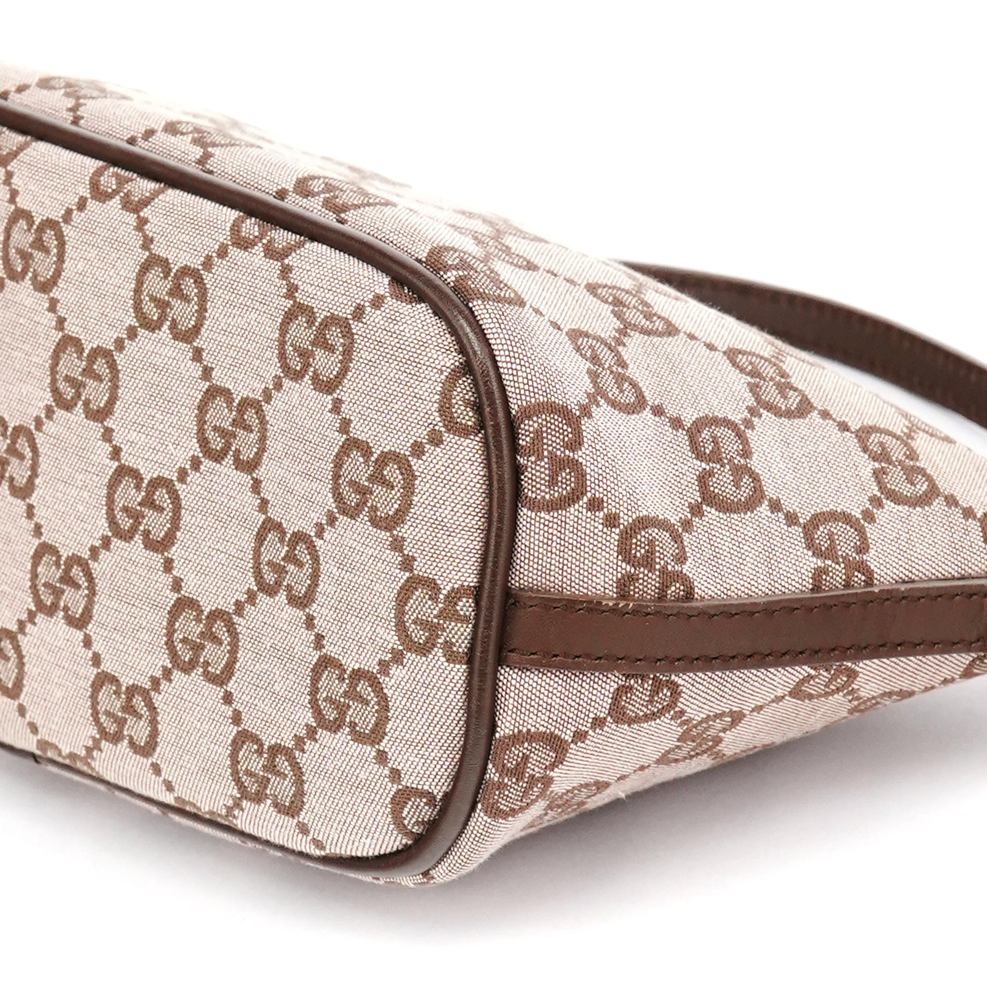 039 1103 Beige Brown GG Boat Pochette