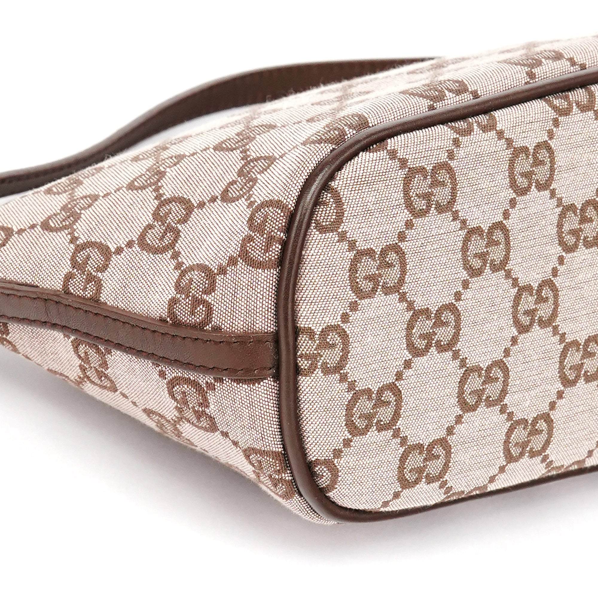 039 1103 Beige Brown GG Boat Pochette