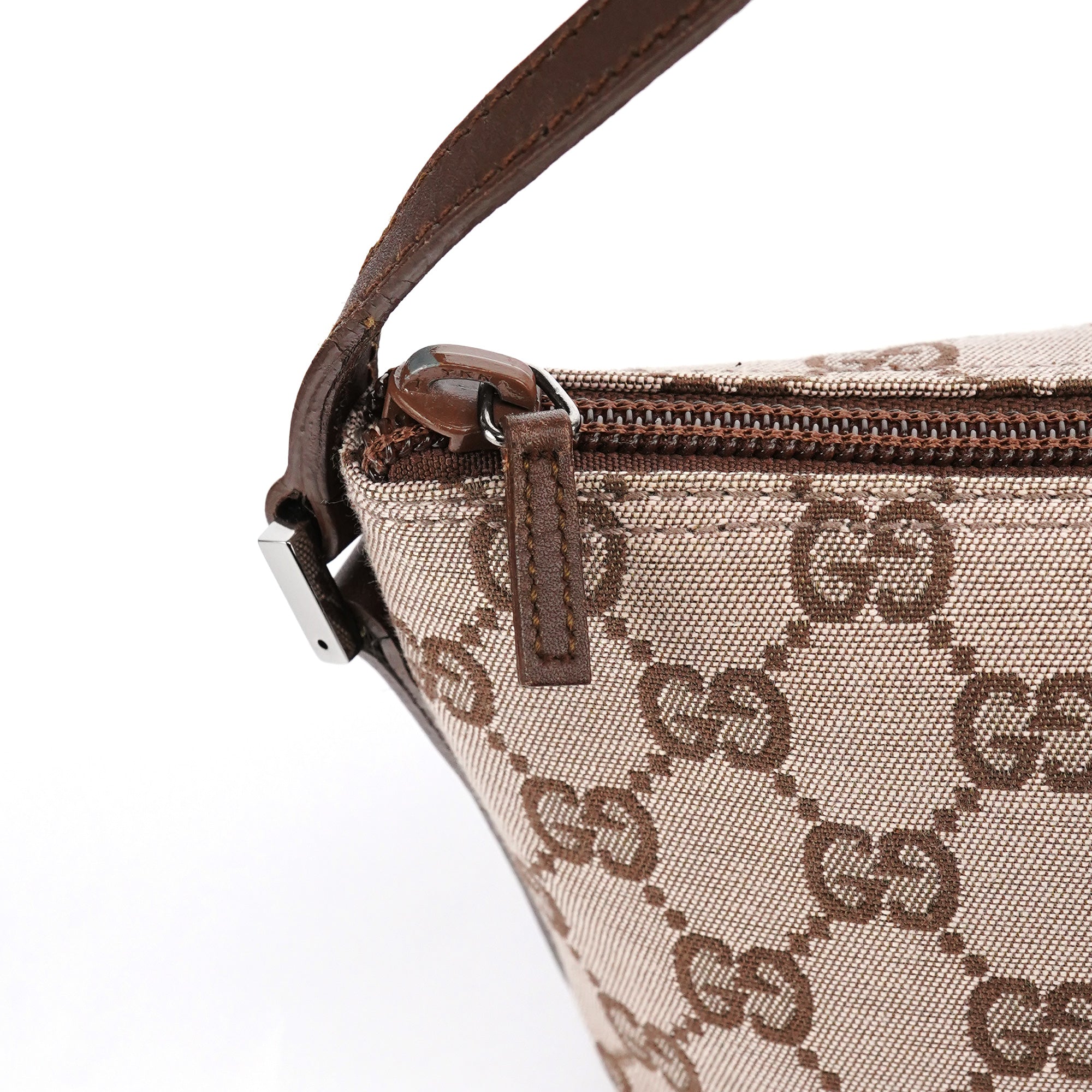 039 1103 Beige Brown GG Boat Pochette