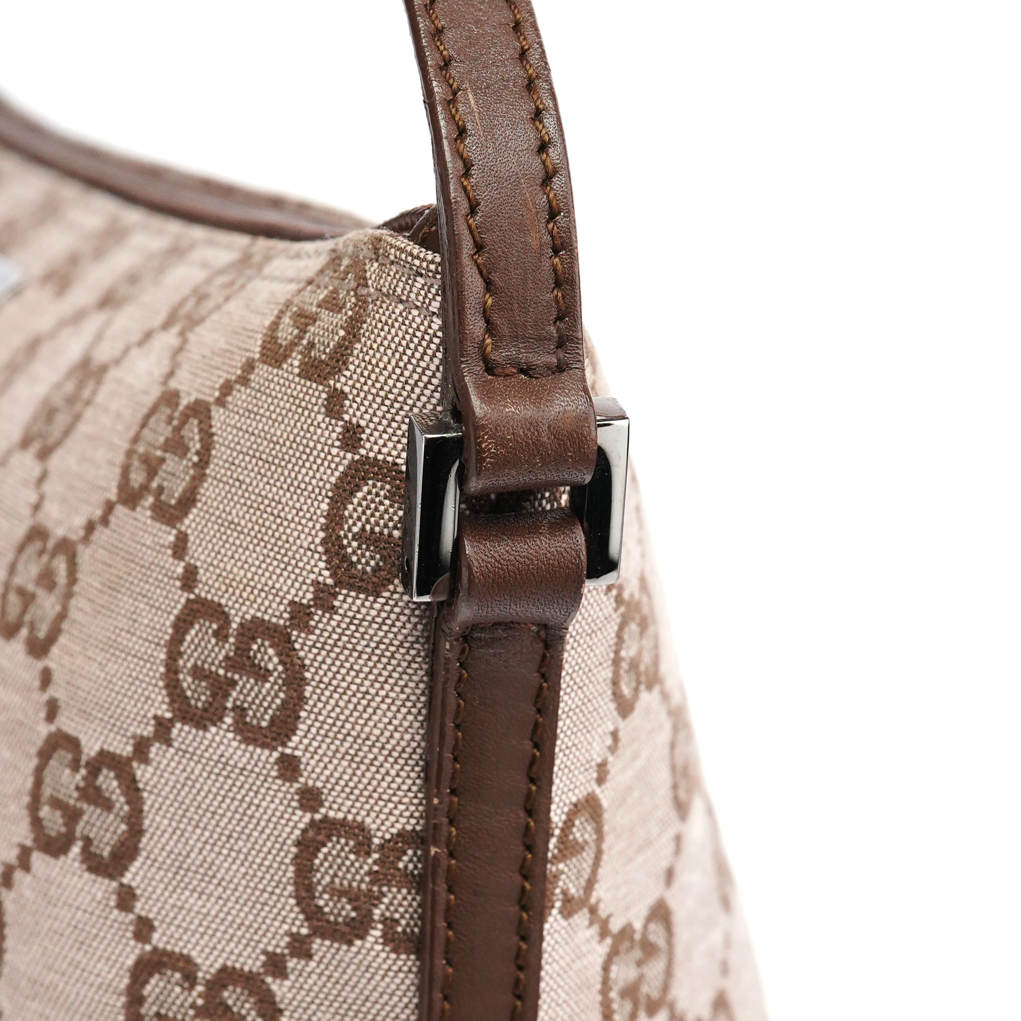 039 1103 Beige Brown GG Boat Pochette