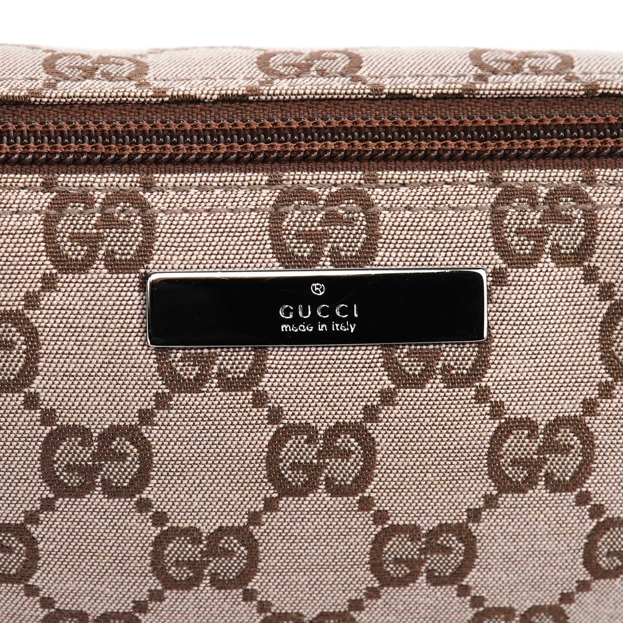 039 1103 Beige Brown GG Boat Pochette