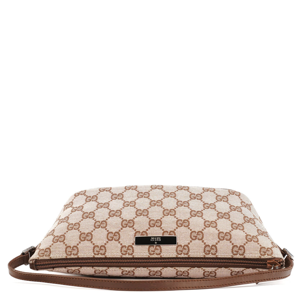 039 1103 Beige Brown GG Boat Pochette