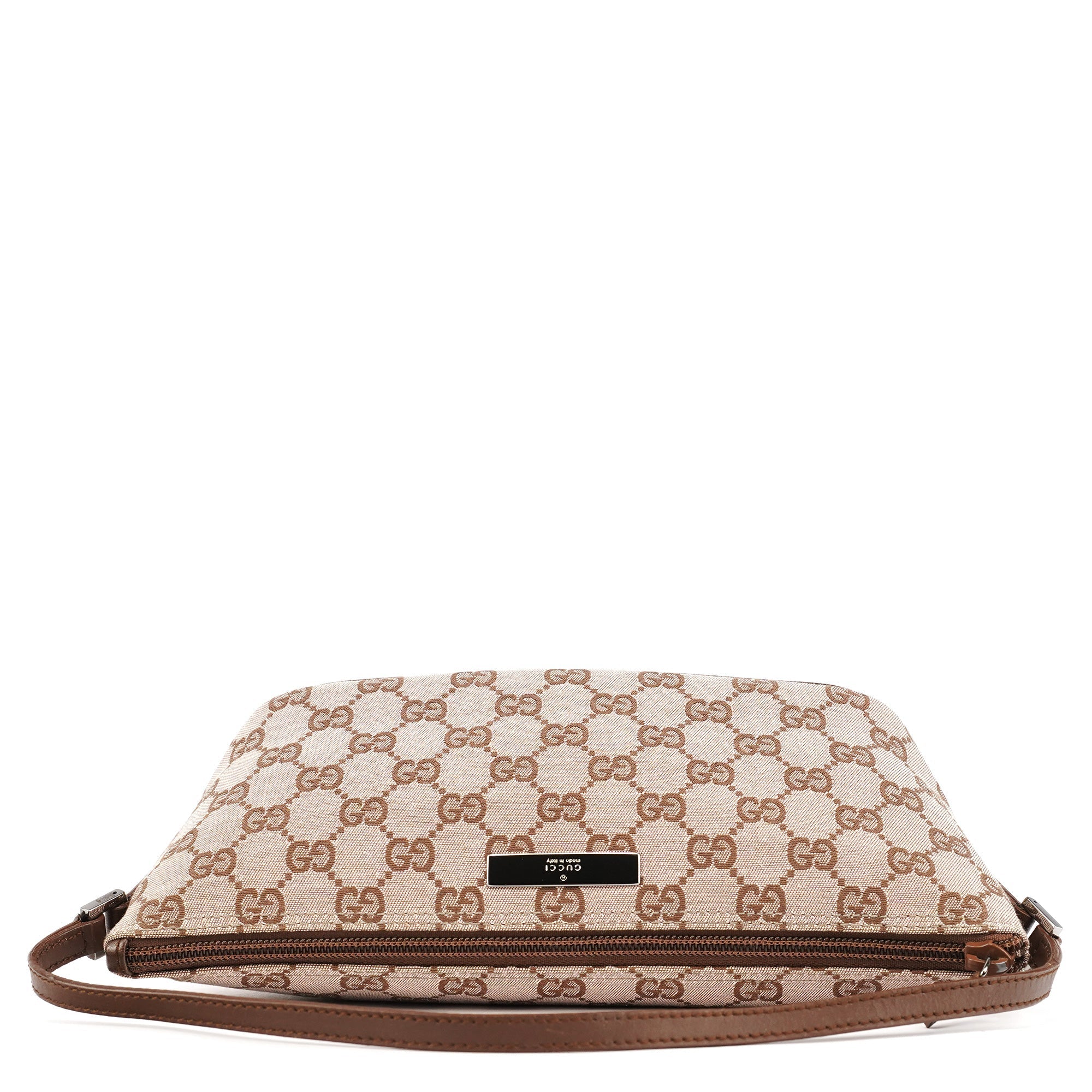 039 1103 Beige Brown GG Boat Pochette