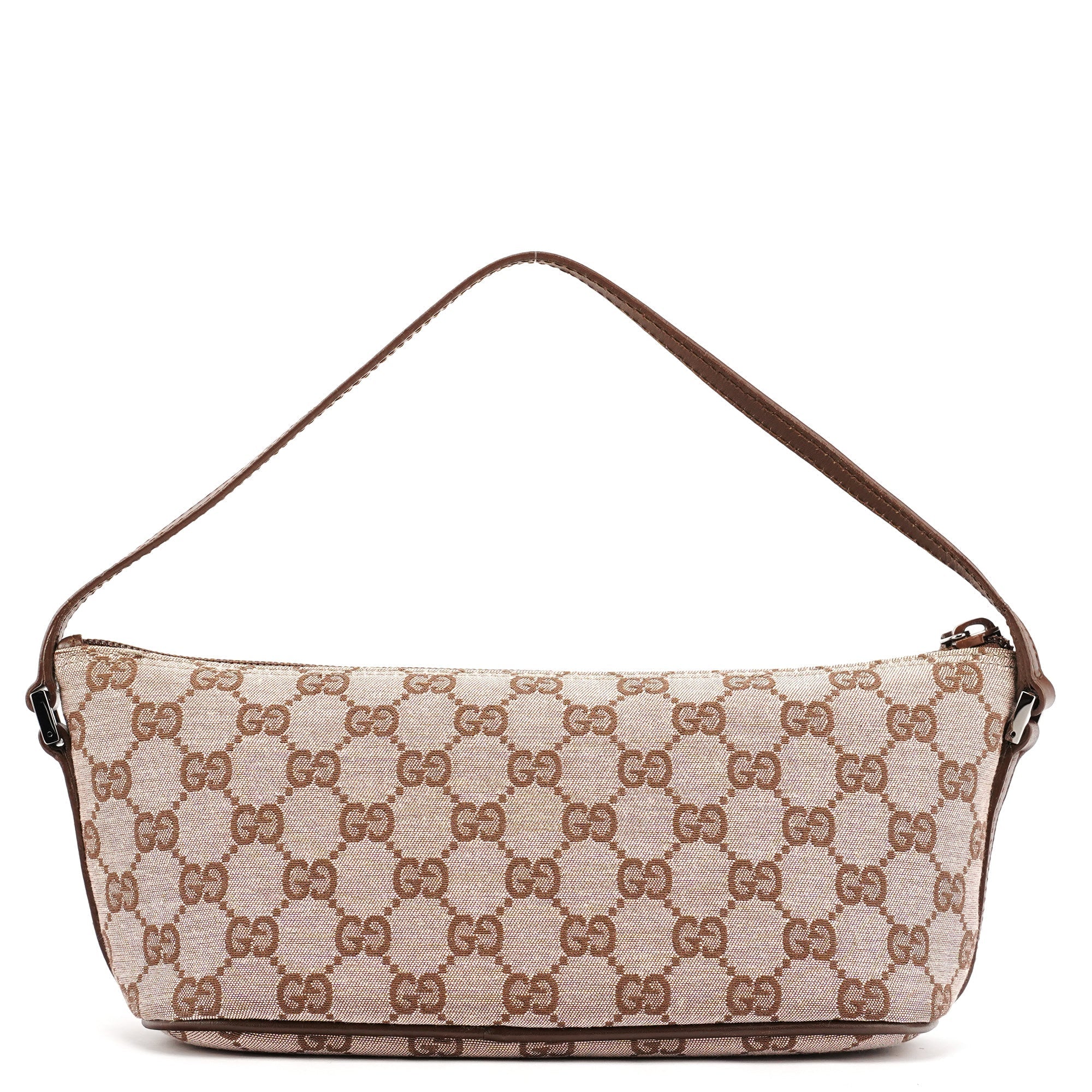 039 1103 Beige Brown GG Boat Pochette