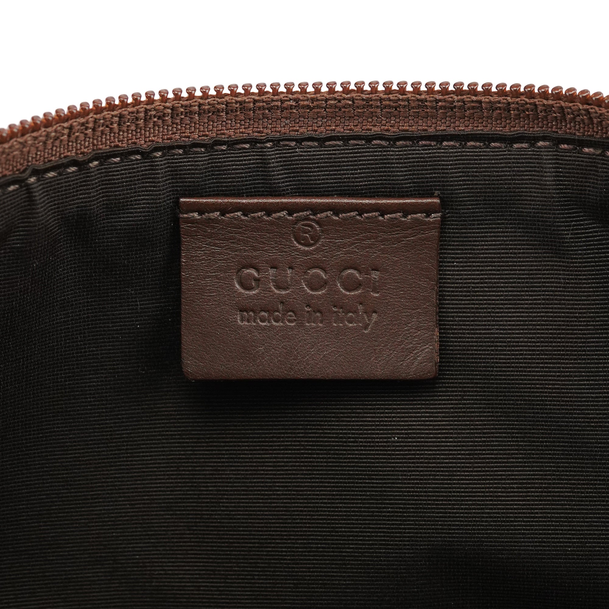 039 1103 Beige Brown GG Boat Pochette