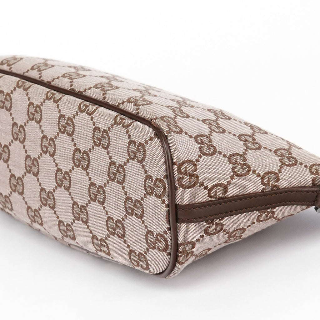 039 1103 Beige Brown GG Boat Pochette