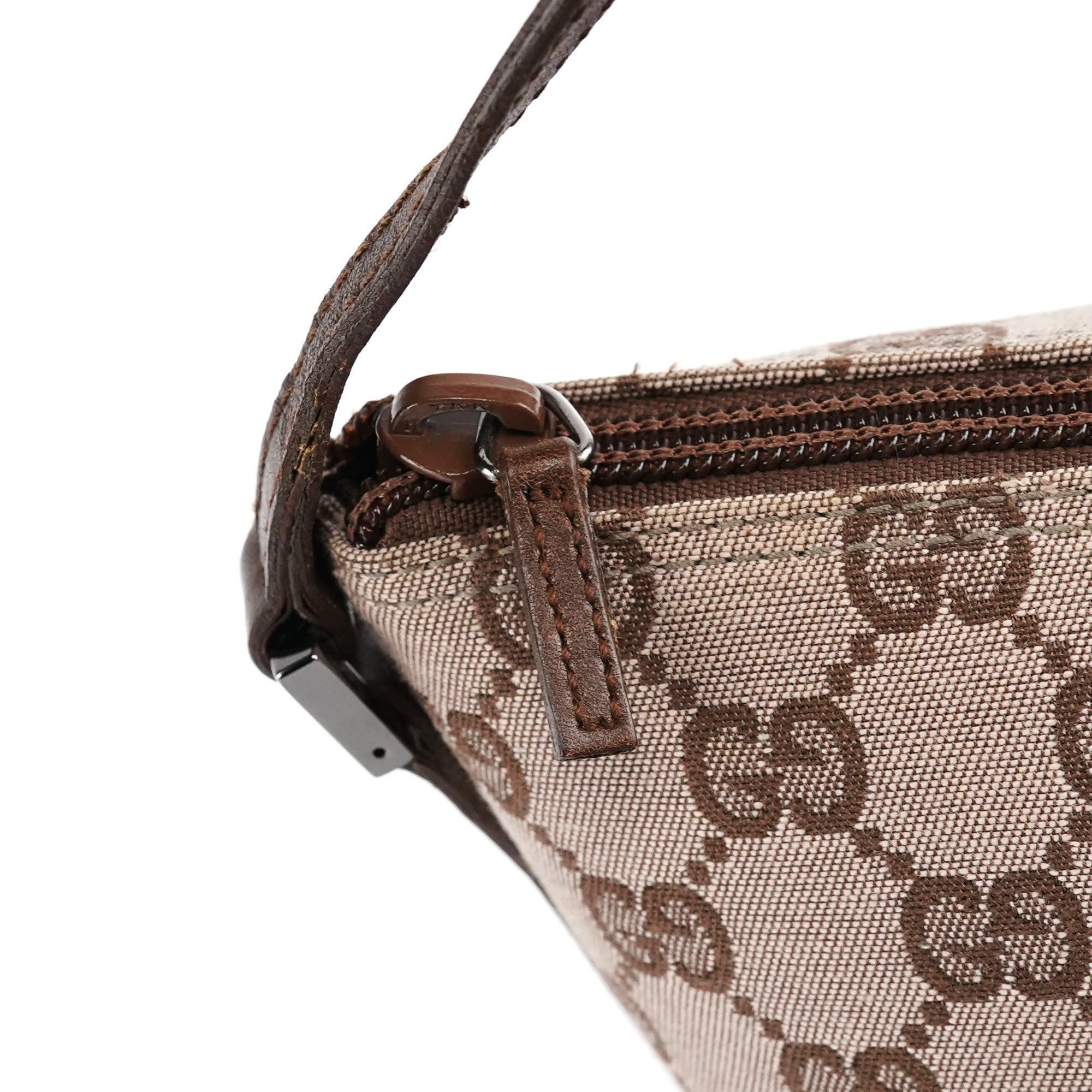 039 1103 Beige Brown GG Boat Pochette