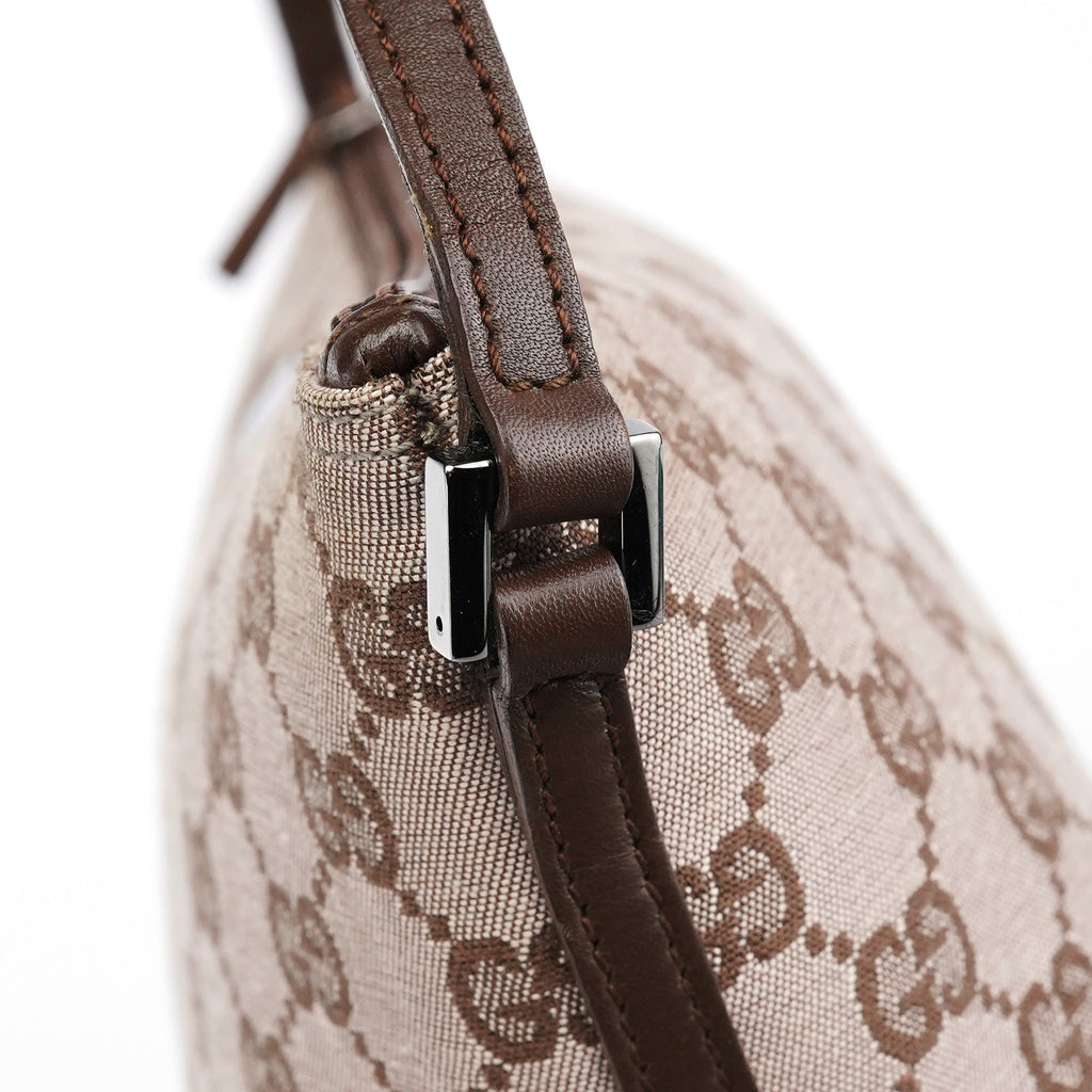 039 1103 Beige Brown GG Boat Pochette