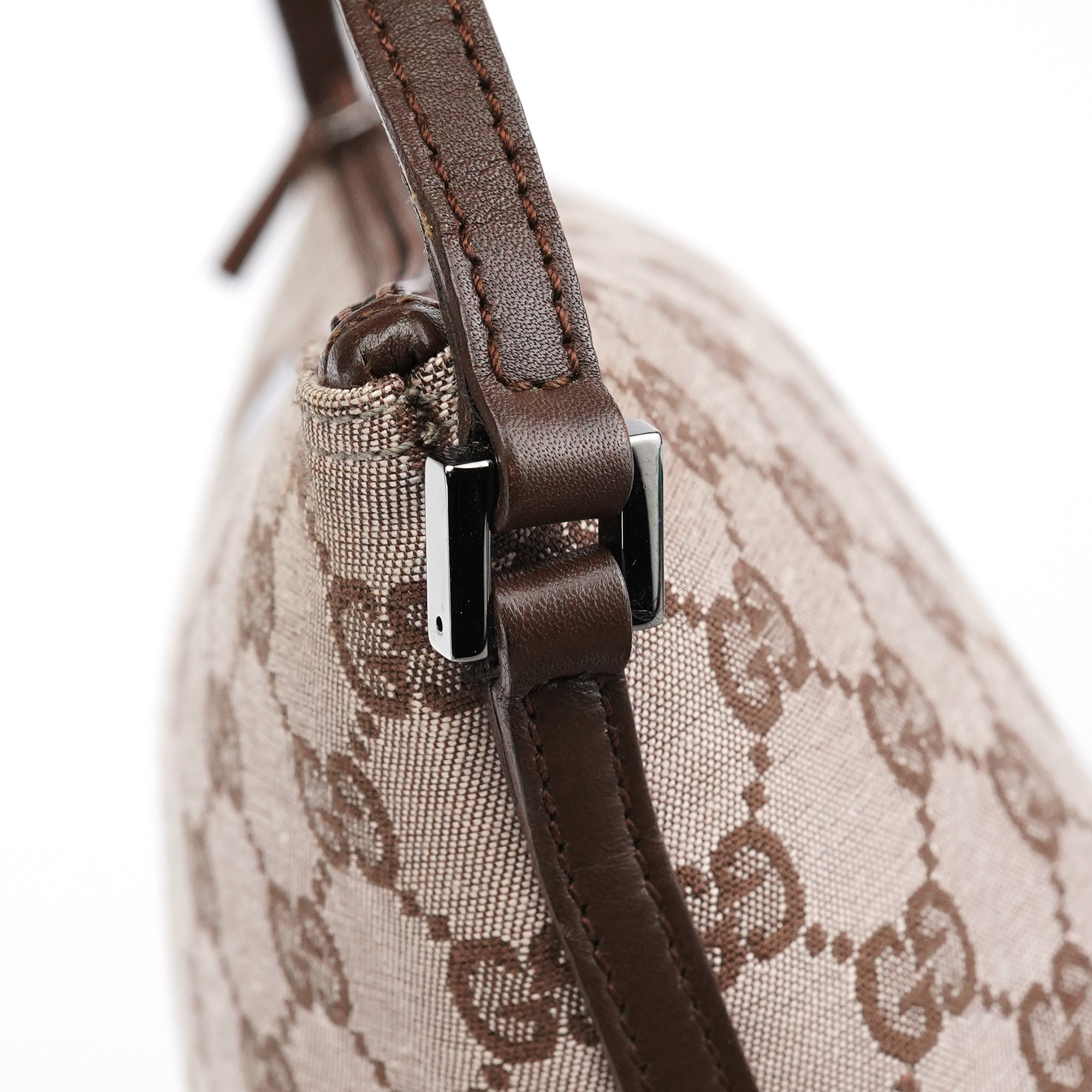 039 1103 Beige Brown GG Boat Pochette