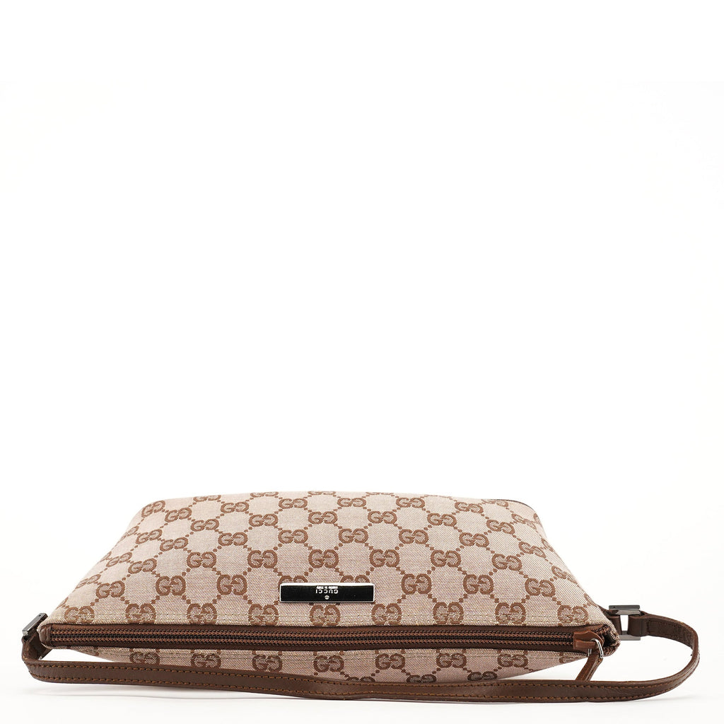039 1103 Beige Brown GG Boat Pochette