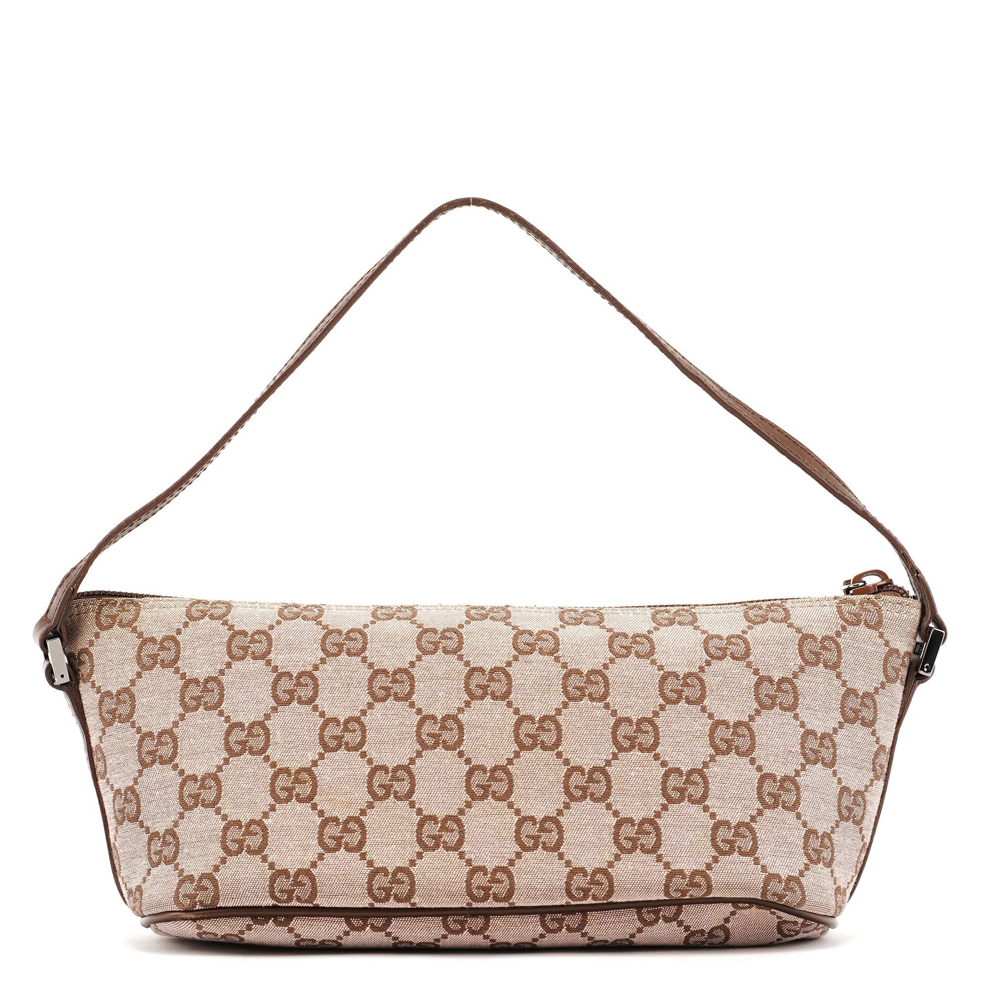 039 1103 Beige Brown GG Boat Pochette